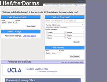 Tablet Screenshot of lifeafterdorms.com